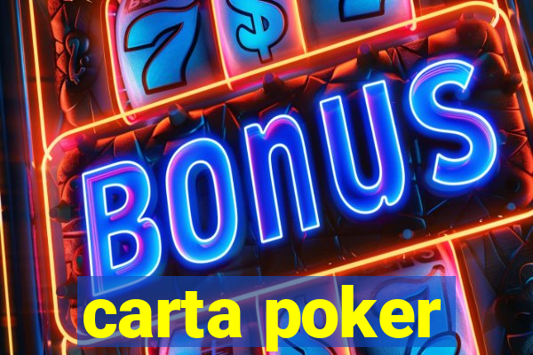 carta poker