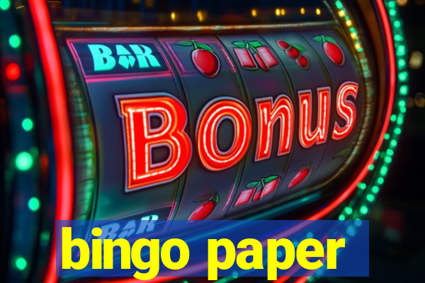 bingo paper