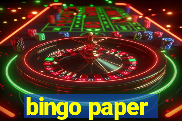 bingo paper