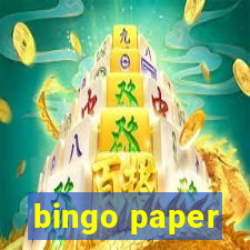 bingo paper