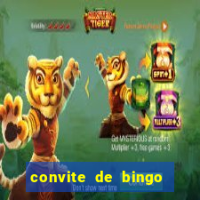 convite de bingo para editar