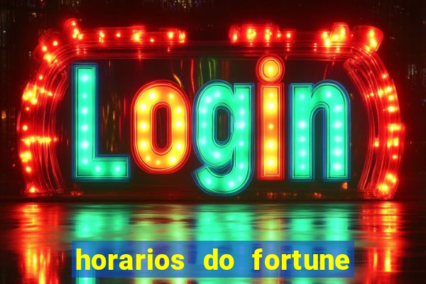 horarios do fortune tiger hoje