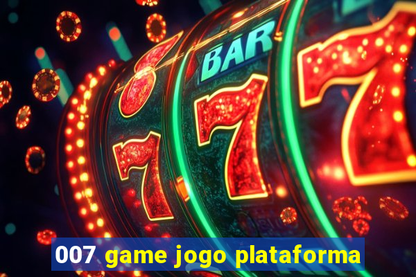 007 game jogo plataforma