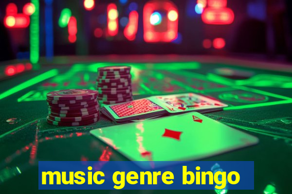 music genre bingo