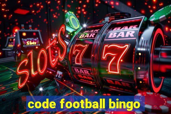 code football bingo