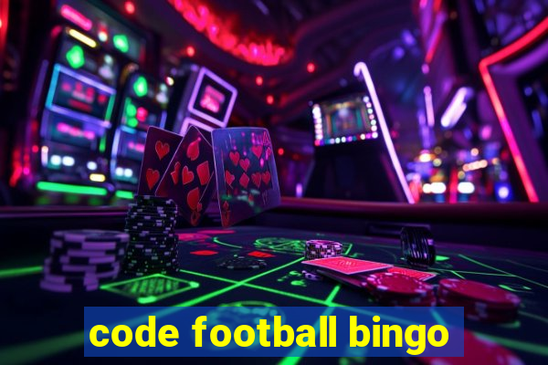 code football bingo