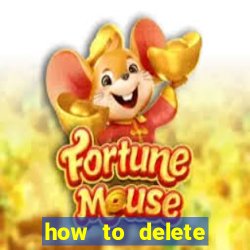 how to delete account in bingo plus