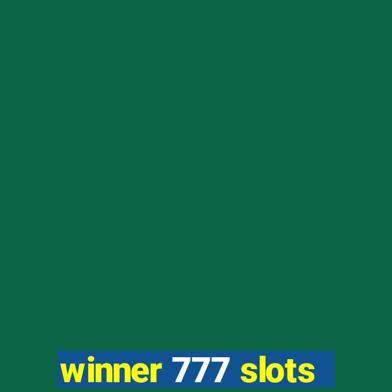 winner 777 slots