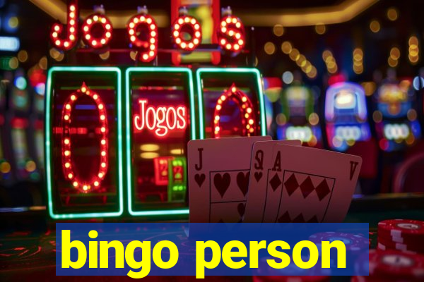 bingo person