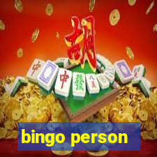 bingo person