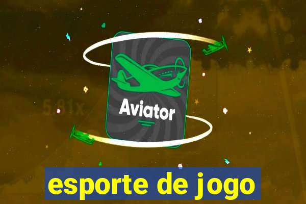 esporte de jogo