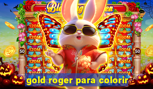 gold roger para colorir