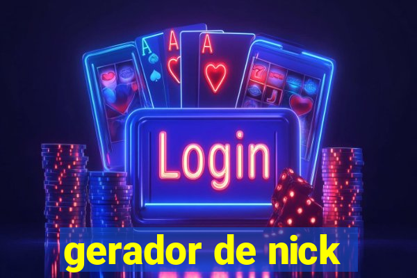 gerador de nick