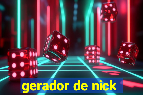 gerador de nick