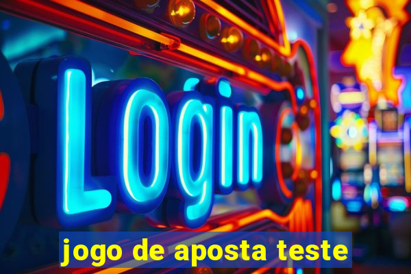 jogo de aposta teste