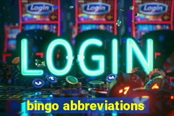 bingo abbreviations