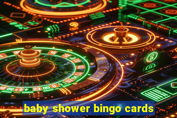 baby shower bingo cards