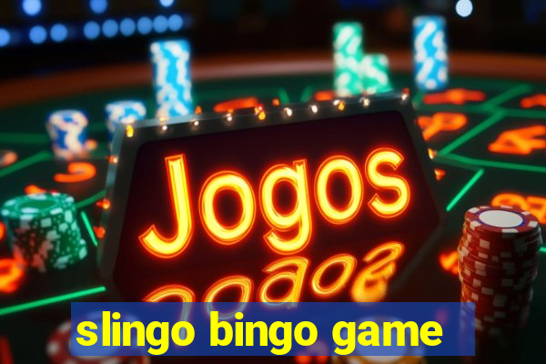 slingo bingo game