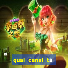 qual canal tá passando o jogo do inter