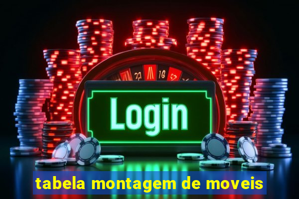 tabela montagem de moveis