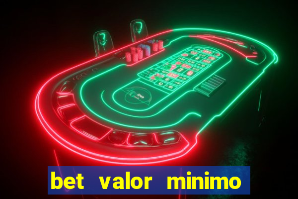 bet valor minimo de deposito