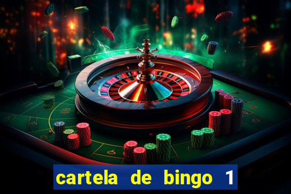 cartela de bingo 1 a 50