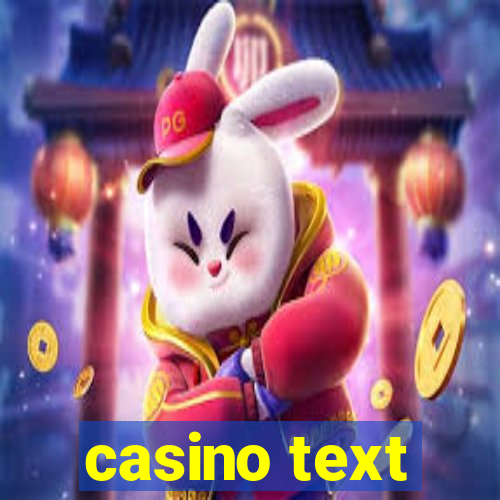 casino text