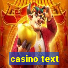 casino text