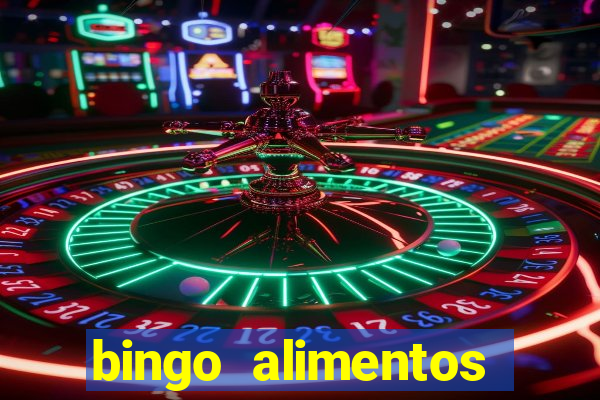 bingo alimentos para imprimir