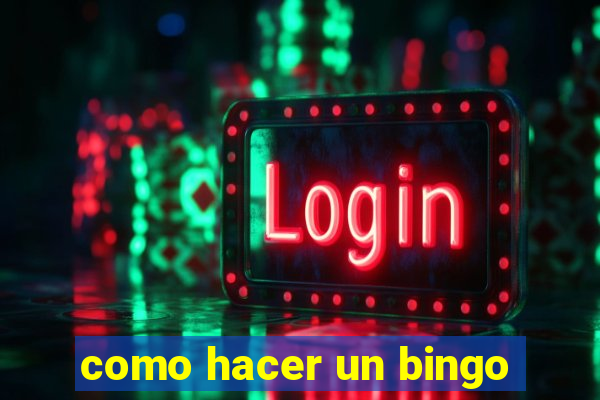 como hacer un bingo