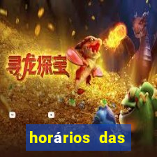 horários das plataformas de jogos