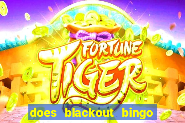 does blackout bingo really pay