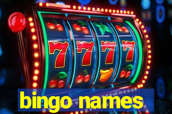 bingo names