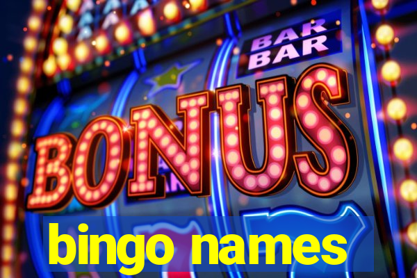 bingo names