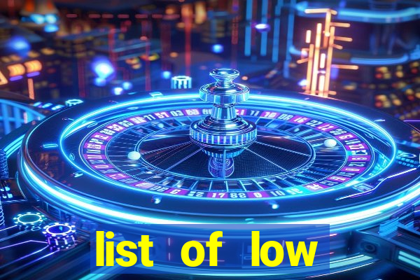 list of low variance slot machines