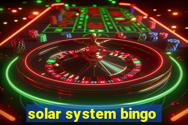 solar system bingo