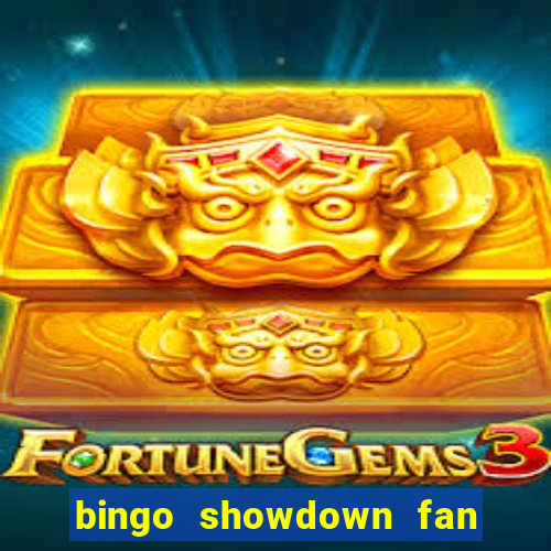 bingo showdown fan page freebies