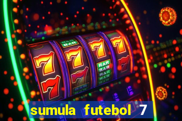 sumula futebol 7 society excel