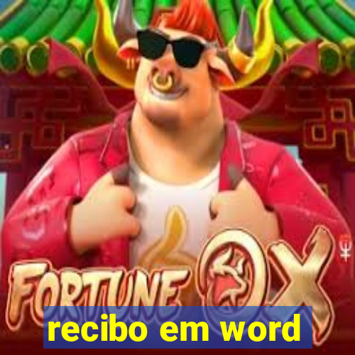 recibo em word