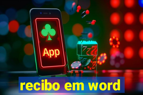 recibo em word