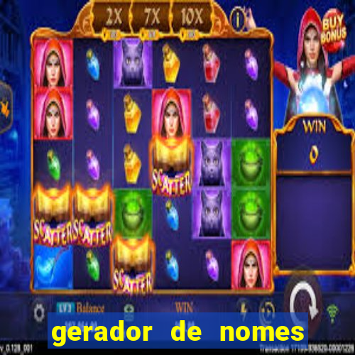 gerador de nomes para jogos