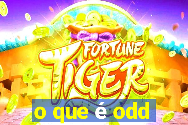 o que é odd