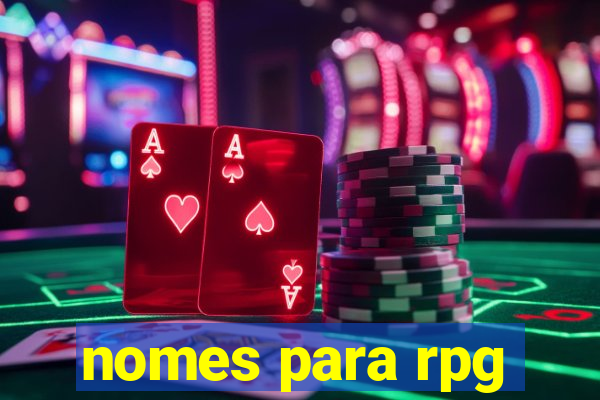 nomes para rpg