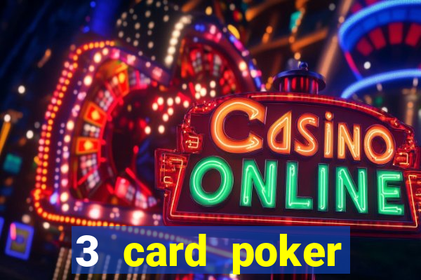 3 card poker casino game