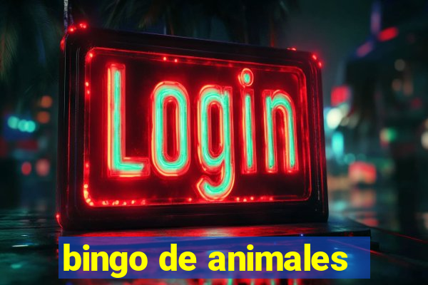 bingo de animales