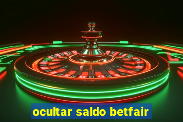 ocultar saldo betfair