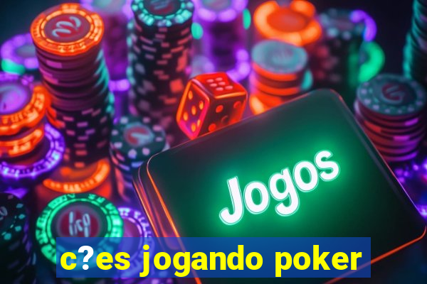 c?es jogando poker