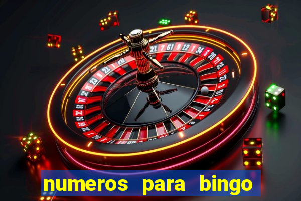 numeros para bingo de 1 a 90