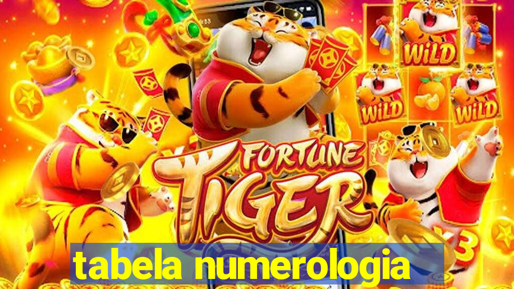 tabela numerologia