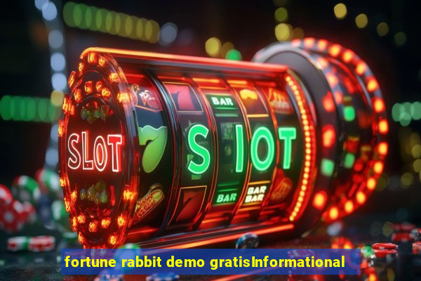 fortune rabbit demo gratisInformational